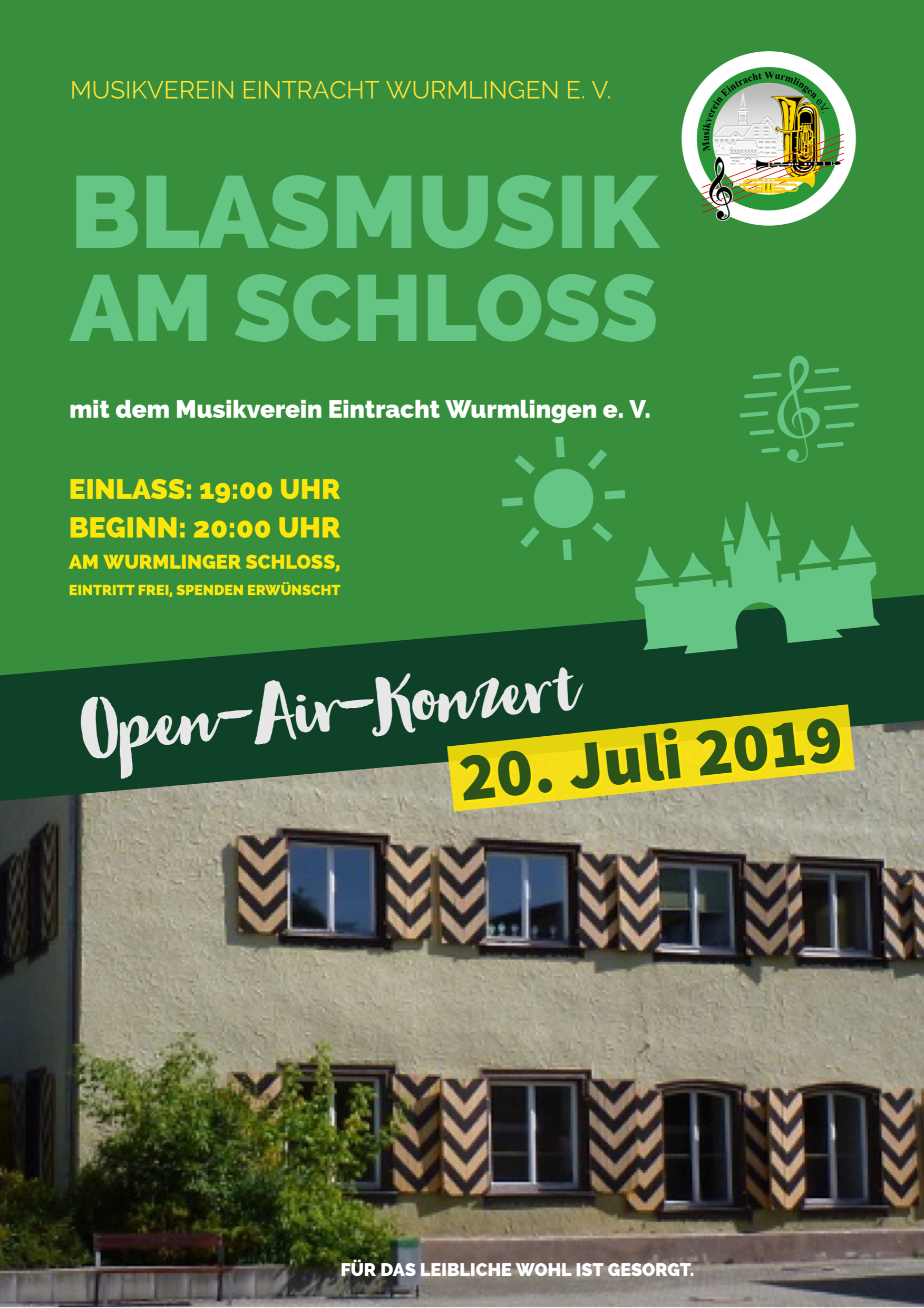 Open-Air-Konzert: „Blasmusik am Schloss“